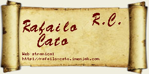 Rafailo Ćato vizit kartica